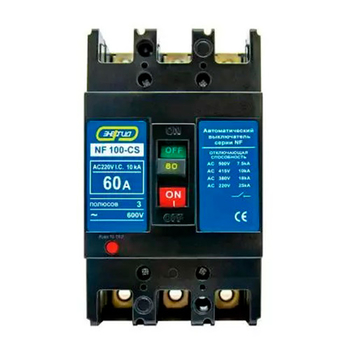 Автоматический выключатель NF100-CS 3P 60A Энергия - Электрика, НВА - Модульное оборудование - Автоматические выключатели - Магазин стабилизаторов напряжения Ток-Про